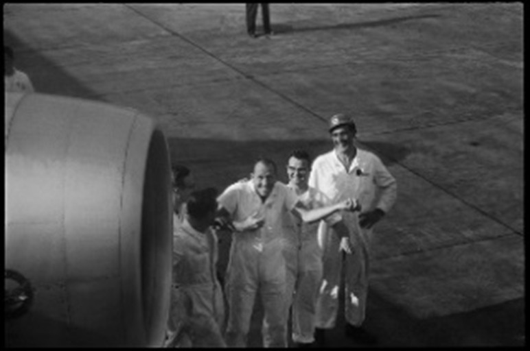  
Ground crew, Miami International Airport, 13th February, 1964