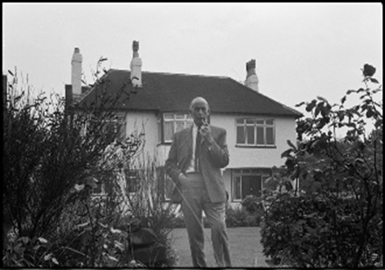 Jim McCartney, Heswall, 29th September 1964, standing outside the house that Paul bought for him having returned from his tour