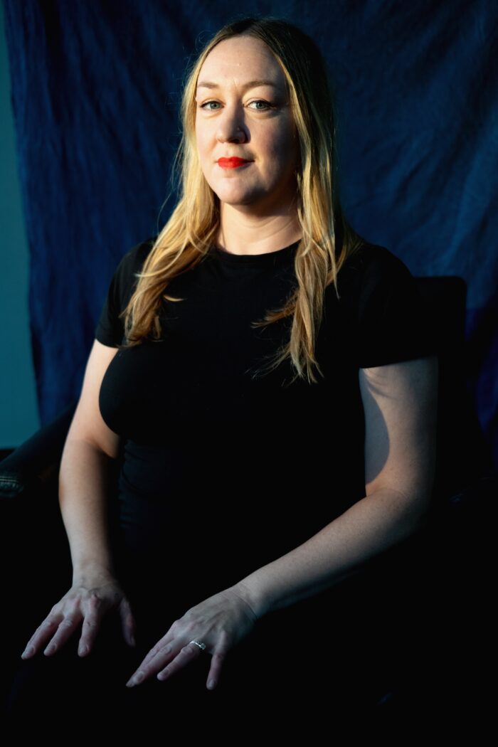 Headshot of artist Lauren Gregory.