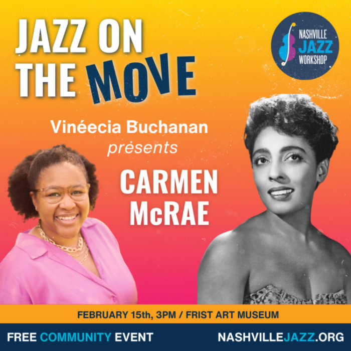 Graphic for Jazz on the Move featuring Dinah Washington.