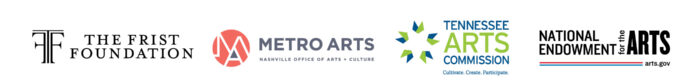 Frist Foundation, Metro Arts, Tennessee Arts Commission, and National Endowment for the Arts logos