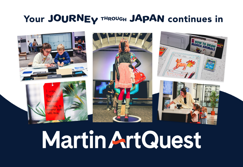 Your journey through Japan continues in Martin ArtQuest graphic